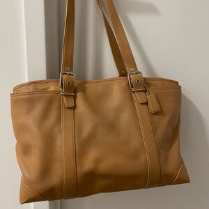 Coach Tan Leather Tote Bag